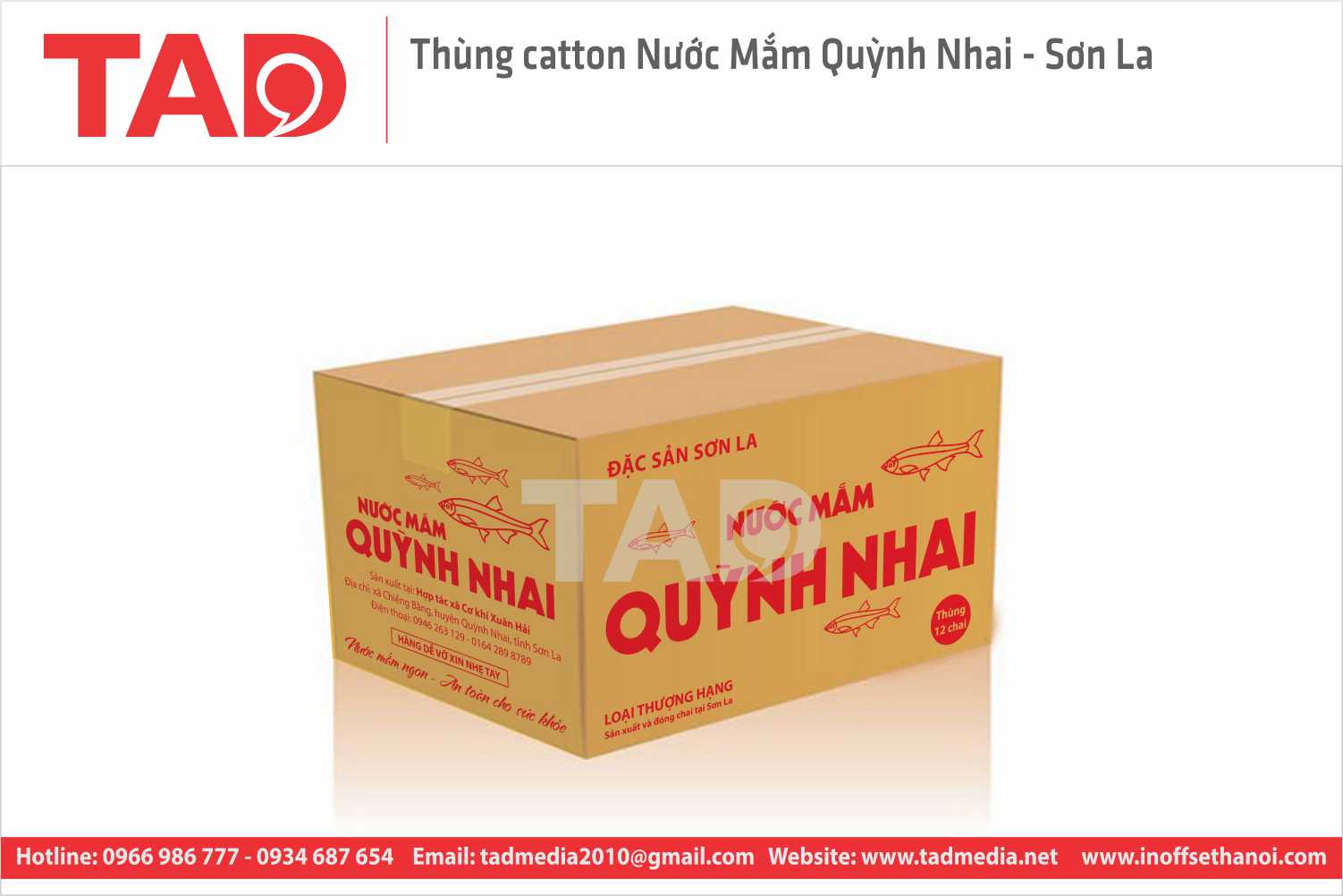 In hộp carton - In TAD - Công Ty TNHH Tư Vấn Thiết Kế Và Quảng Cáo Truyền Thông TAD Việt Nam